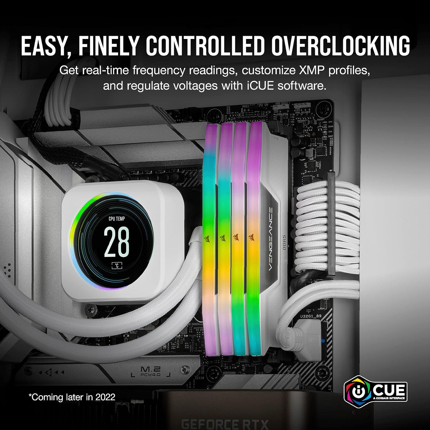 CORSAIR VENGEANCE RGB DDR5 RAM 32 GB (2 x 16 GB) 6000 MHz CL36-44-4...