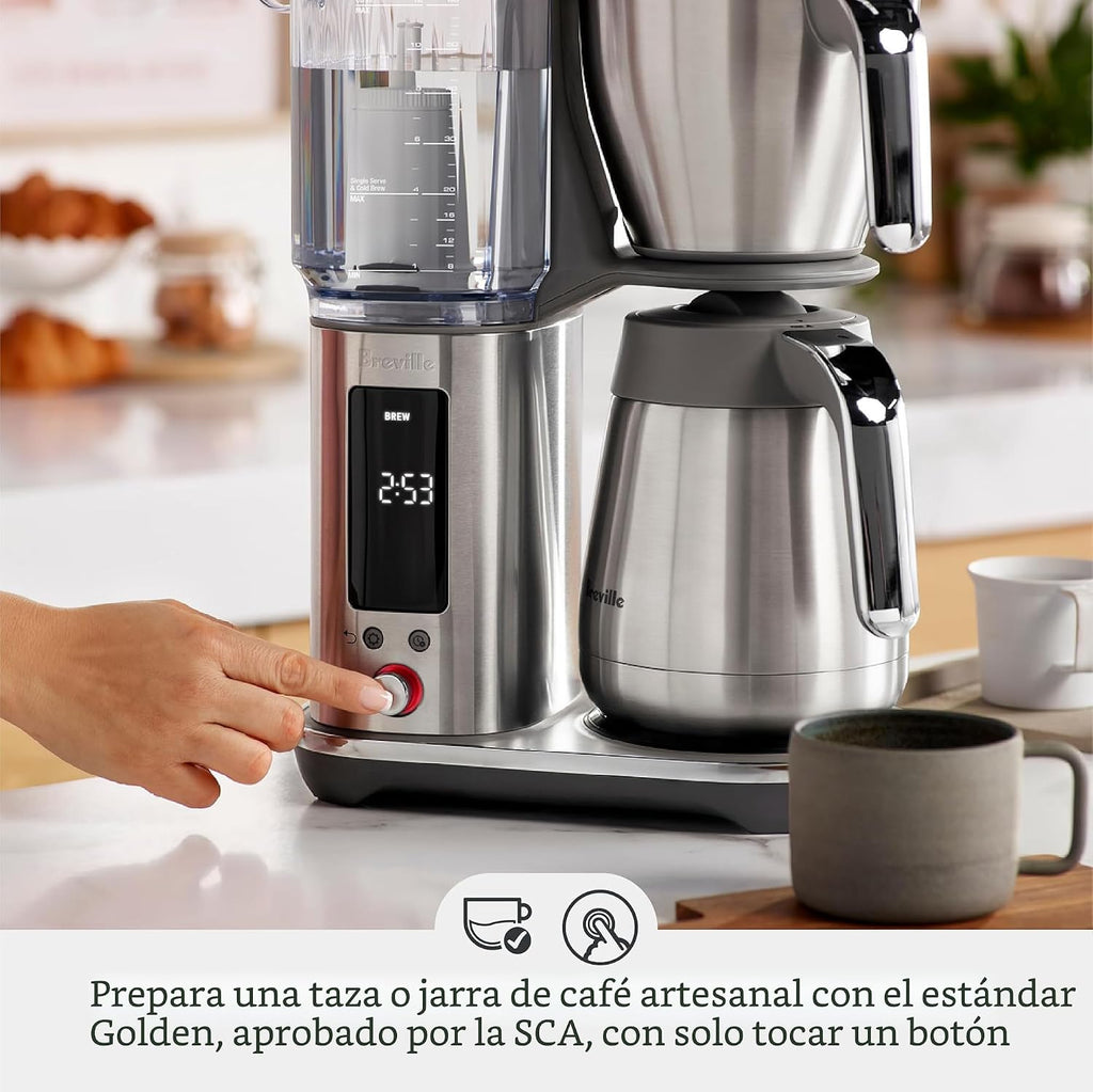 Breville BDC465BSS Luxe Brewer - Jarra térmica, acero inoxidable cepillado