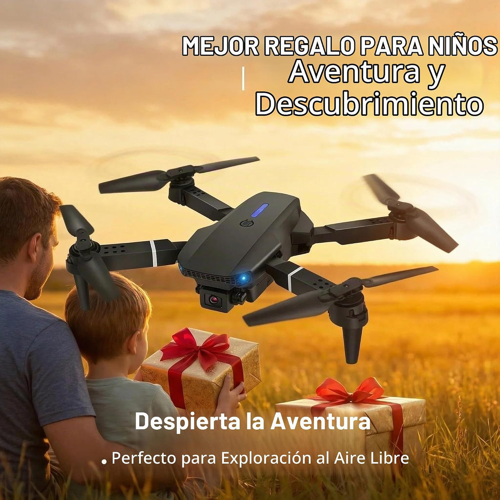 Drone con cámara 1080P HD, FPV Mini Drone plegable para adultos (negro)