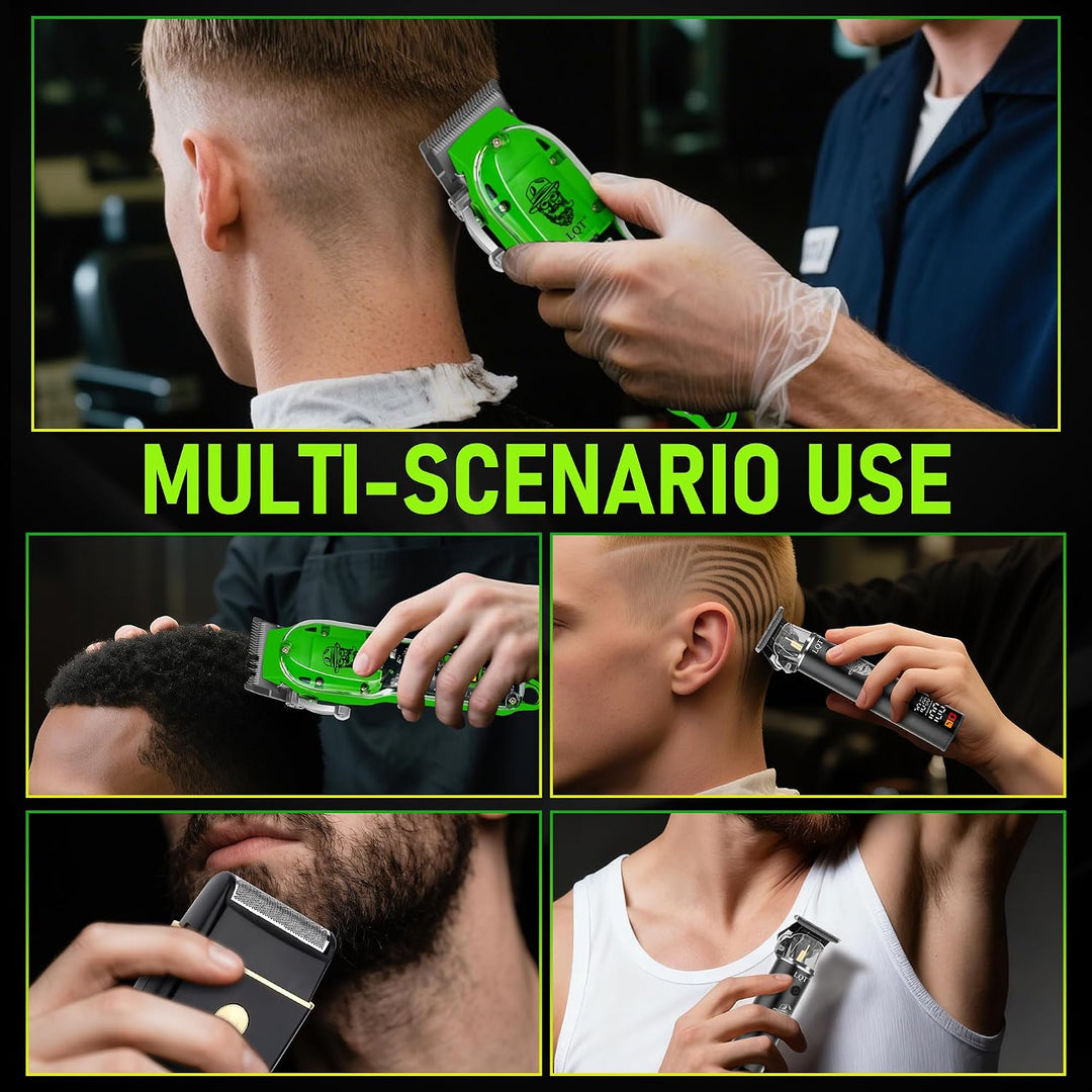 LQT Kit de peluquero profesional para hombres, cortadora de pelo in...