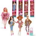 Juego de muñecas de moda de juguete americano de 11.5 pulgadas | Paquete de 4 muñecas de princesa para niñas de 6 a 12 años | Juego de muñecas con accesorios como bolso, sombrero, corona, collar