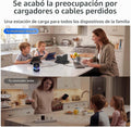 Estación de carga para laptop, 5 cargadores USB C retráctiles de 140 W, 10 puertos tipo C con regleta de alimentación de refrigeración, concentrador de carga de 700 W