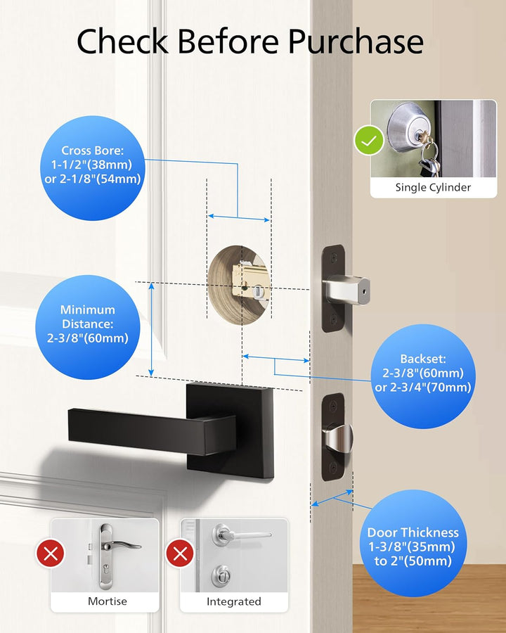 Philips Cerradura de puerta electrónica de huellas dactilares, cerr...