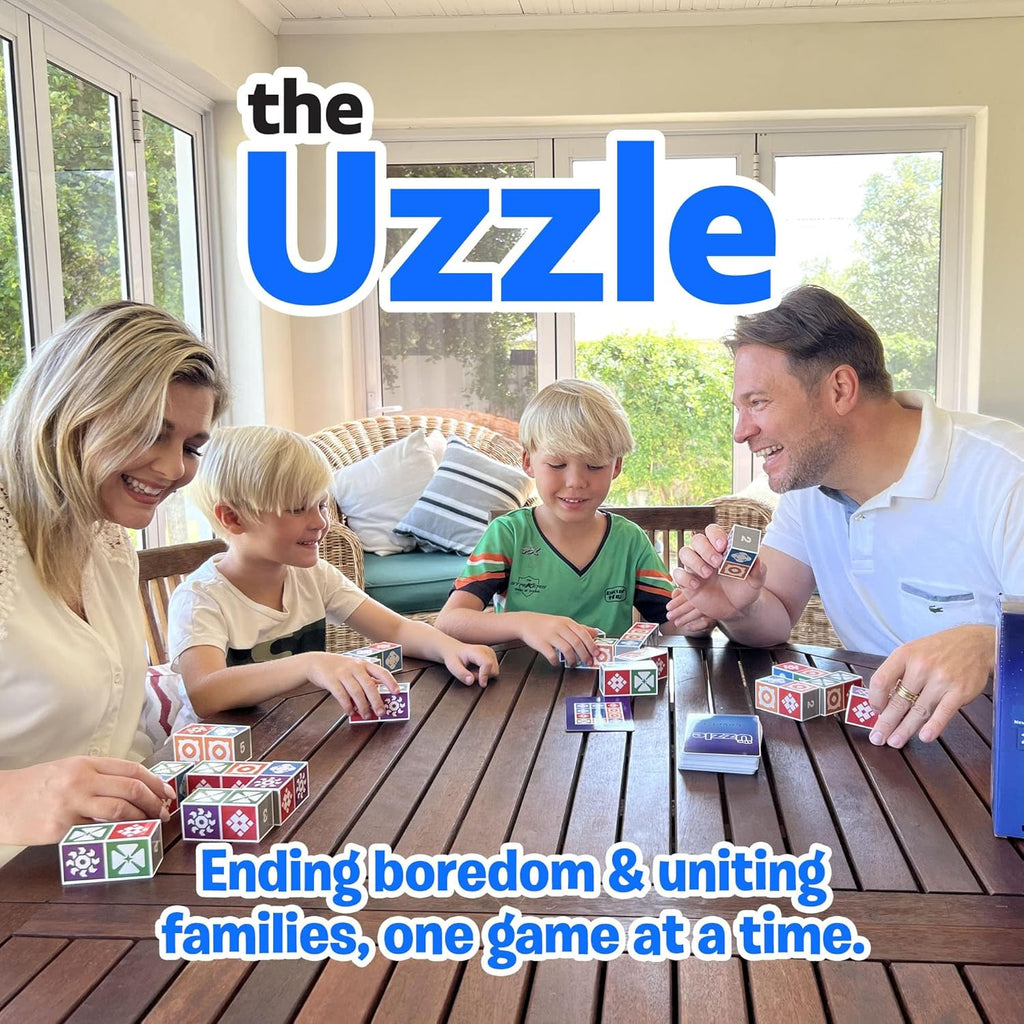 The Uzzle 3.0 Juego de mesa, Juegos de mesa familiares para niños y adultos, Juegos de rompecabezas de bloques para edades 4+