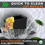 Cubo de basura para automóvil con 20 bolsas desechables, cubo de basura mediano de 0.8 galones con solapa de base de estabilidad y picos para jorobas de automóvil y pisos planos, contenedor