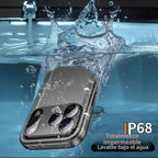 Cozycase para iPhone 18 Pro/iPhone 17 Pro - Funda impermeable de alta resistencia negra