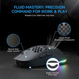 TMKB Falcon M1 - Ratón inalámbrico para juegos, sensor óptico de 24...
