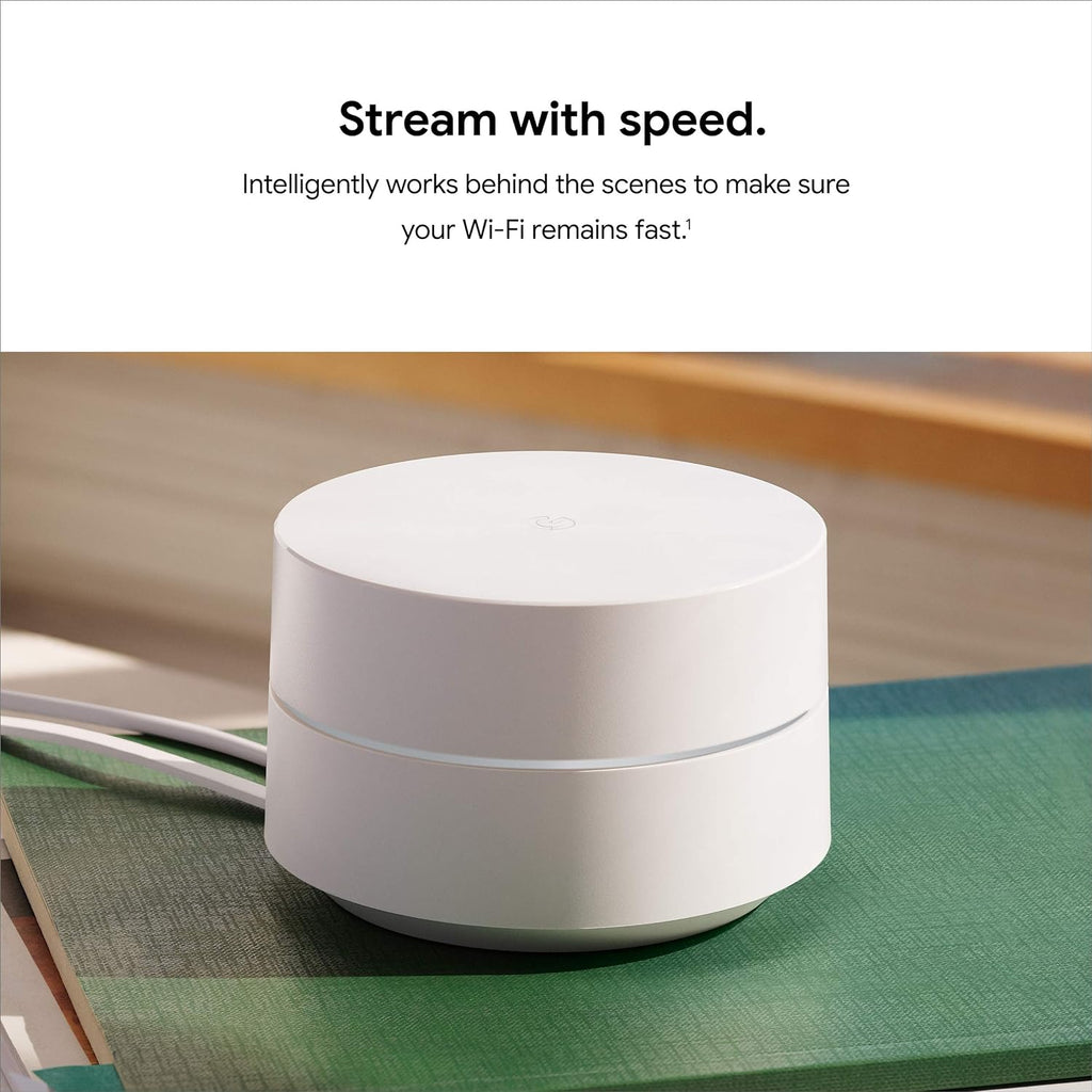Google Wifi AC1200 - Sistema WiFi de malla - Enrutador Wifi - Cobertura de 1500 pies cuadrados - 1 paquete