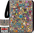 Carpeta de tarjetas coleccionables con mangas extraíbles, carpeta de 4