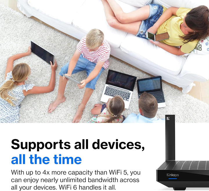 Linksys MR20EC | Router WIFI 6 de malla de doble banda | Velocidade...