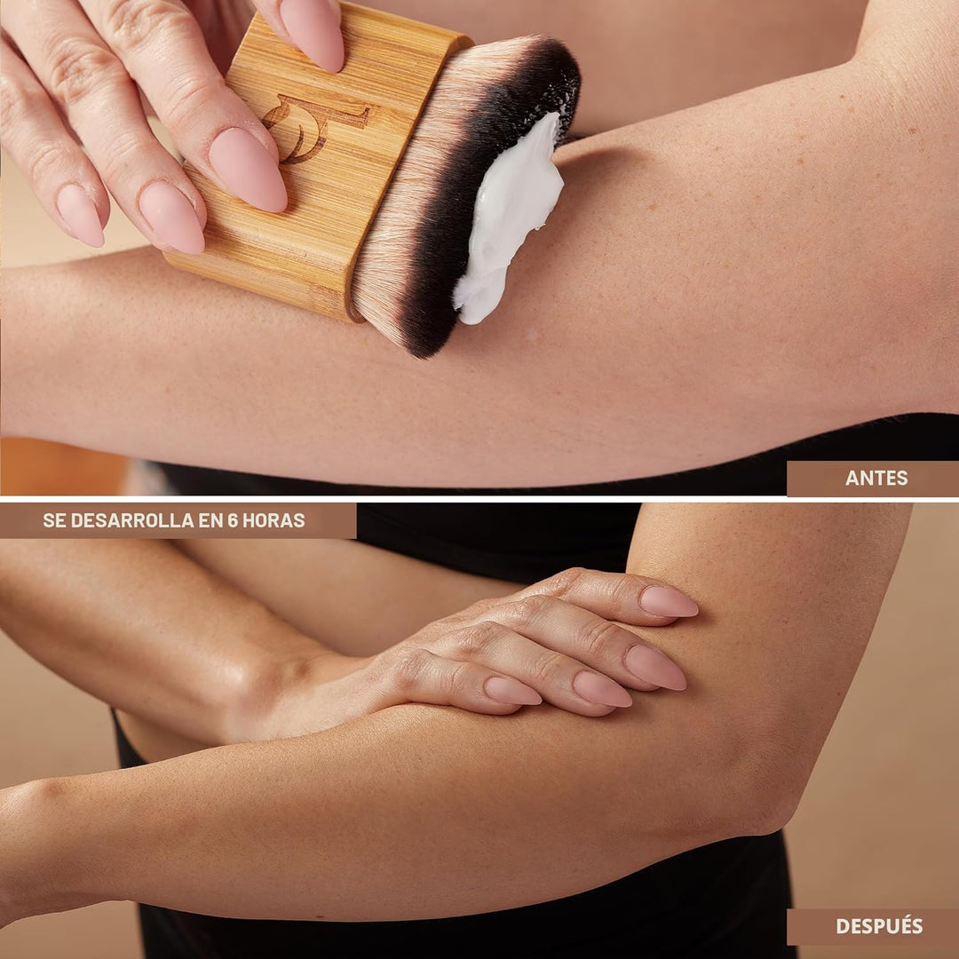 Loción bronceadora autobronceadora, fabricada en Estados Unidos con...