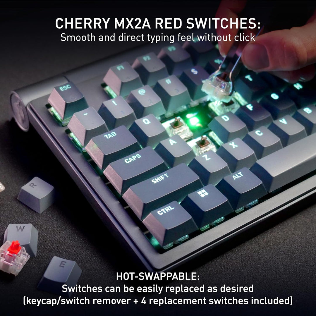 CHERRY XTRFY MX 8.3 TKL Wireless, Tenkeyless Mechanical Gaming Keyb...