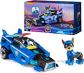 Paw Patrol: The Mighty Movie, auto de juguete con figura de acción Chase Mighty Pups, luces y sonidos, juguetes para niños y niñas mayores de 3 años