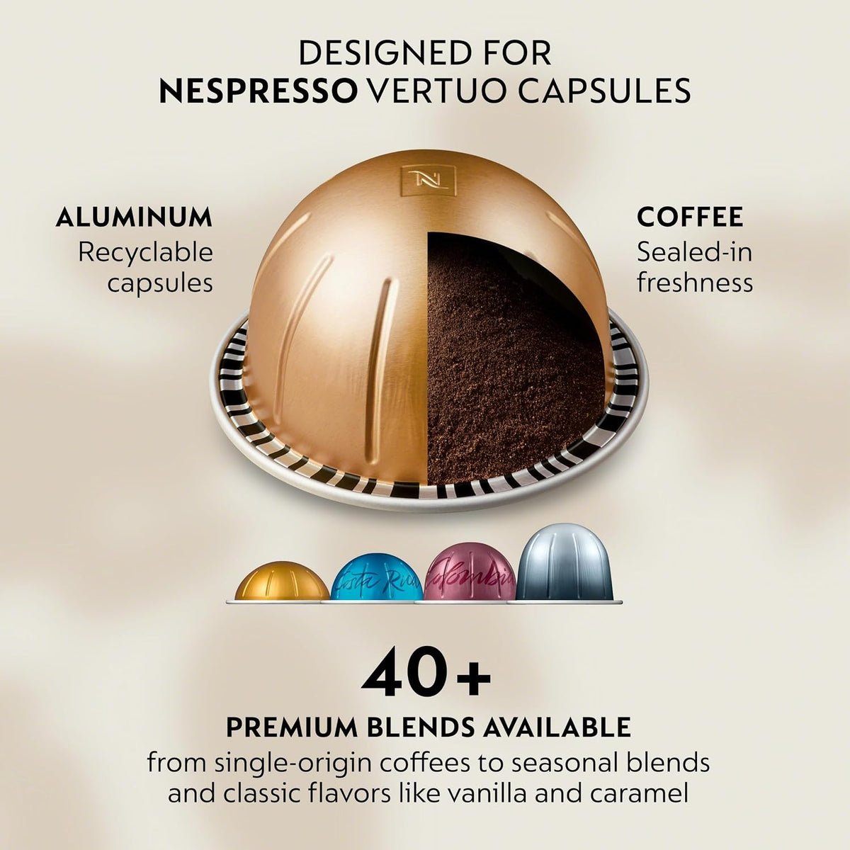 Nespresso Vertuo Up - Cafetera con espumador de leche, color blanco