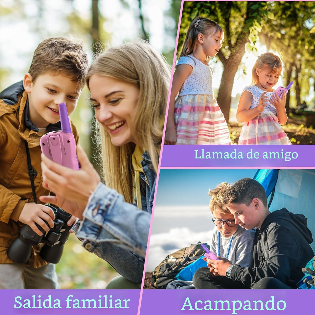 Selieve - Juguetes para niños de 5 a 12 años, walkie talkies