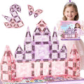 burgkidz Azulejos magnéticos con purpurina brillante: regalo de castillo