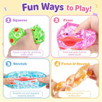 4 piezas novedoso cubo de pato 3D, juguete para ansiedad blando con