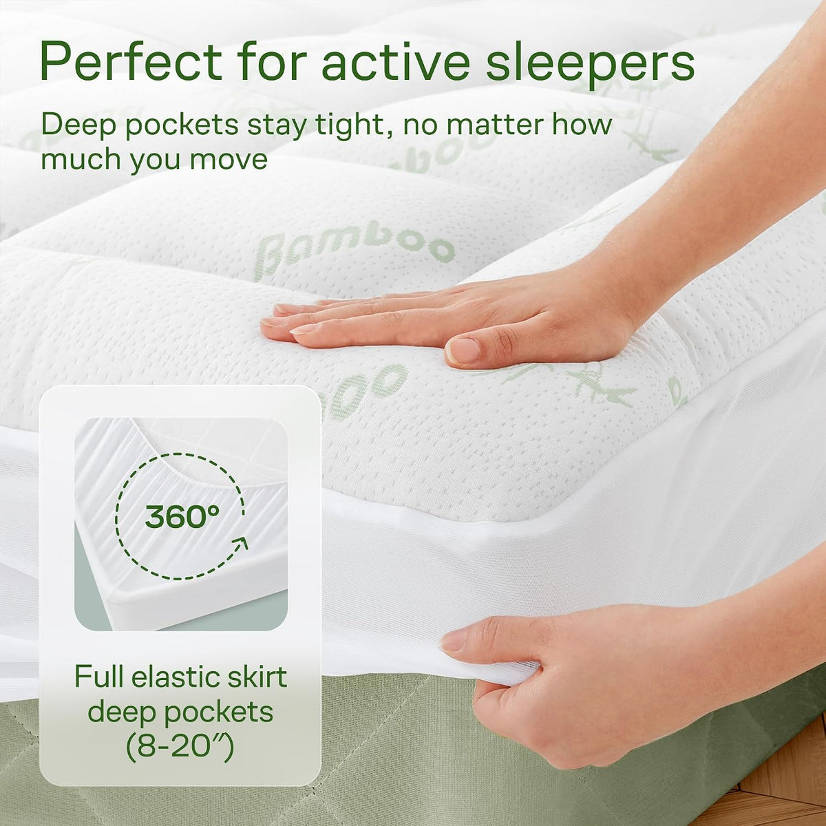 Niagara Sleep Solution - Cubrecolchón ultra suave, alivio del dolor de