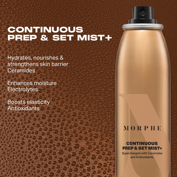 Spray de ajuste Morphe Mini Continuous Prep &amp; Set - Spray de aj...