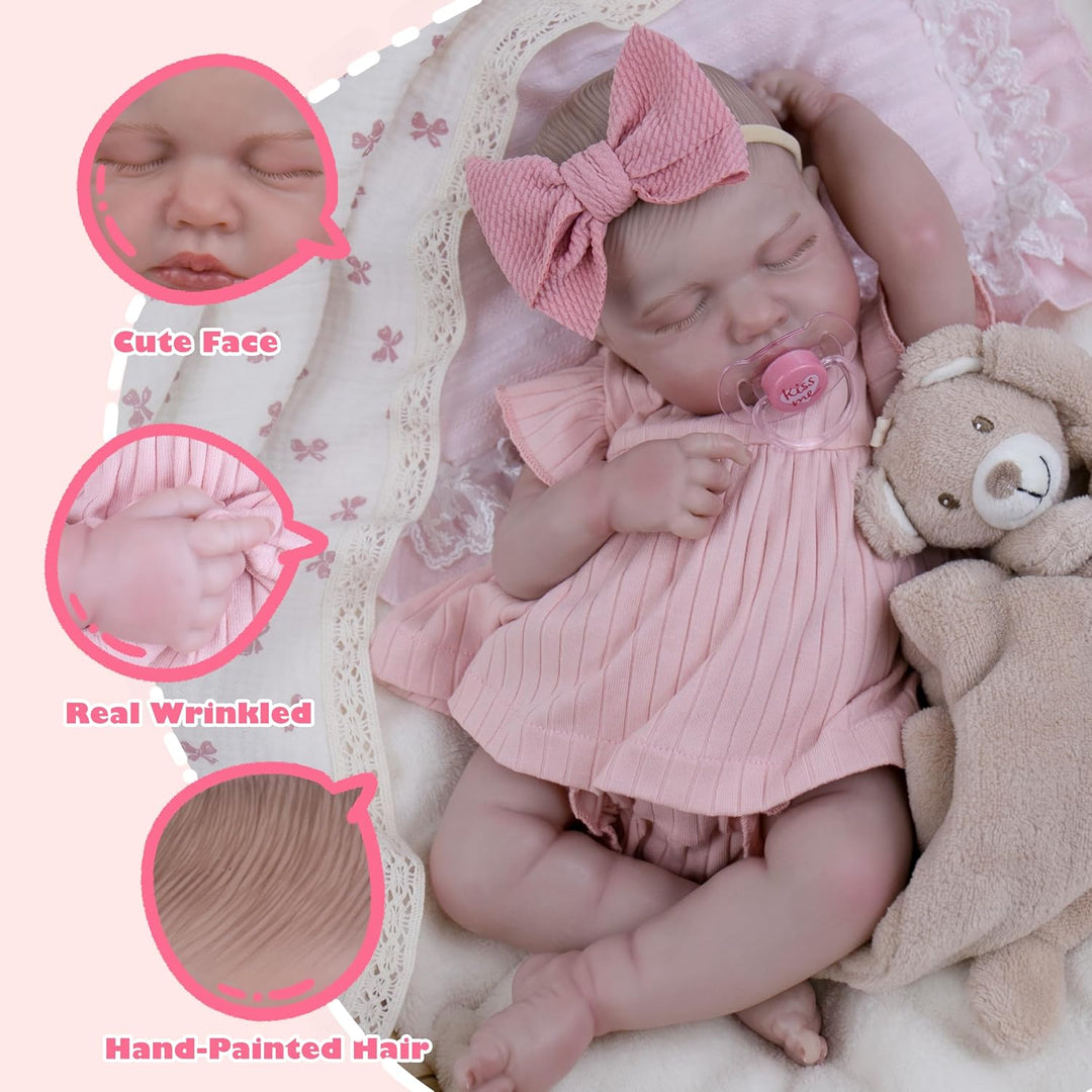 Milidool Muñecas de bebé Reborn \u2013 Muñeca realista de vinilo su...