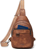 Bolso bandolera de 7L para mujeres y hombres, de cuero vegano, bolsos cruzados, riñonera, monedero, mochila sobre el hombro, bolsa antirrobo de viaje