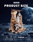 ROKR Space Shuttle 3D Wooden Puzzles para Adults Moving Building Model
