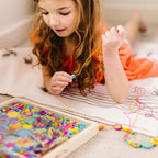 Melissa & Doug Bead Bouquet, juego de cuentas con más de 220 cuentas de madera, Total 1