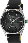 Reloj Citizen para hombre deportivo casual de 3 manecillas Eco-Drive, fecha, esfera con patrón