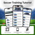 Tapete de Entrenamiento de Fútbol ZVD con Tutoriales en Video, Práctica de Juegos de Pies Antideslizante