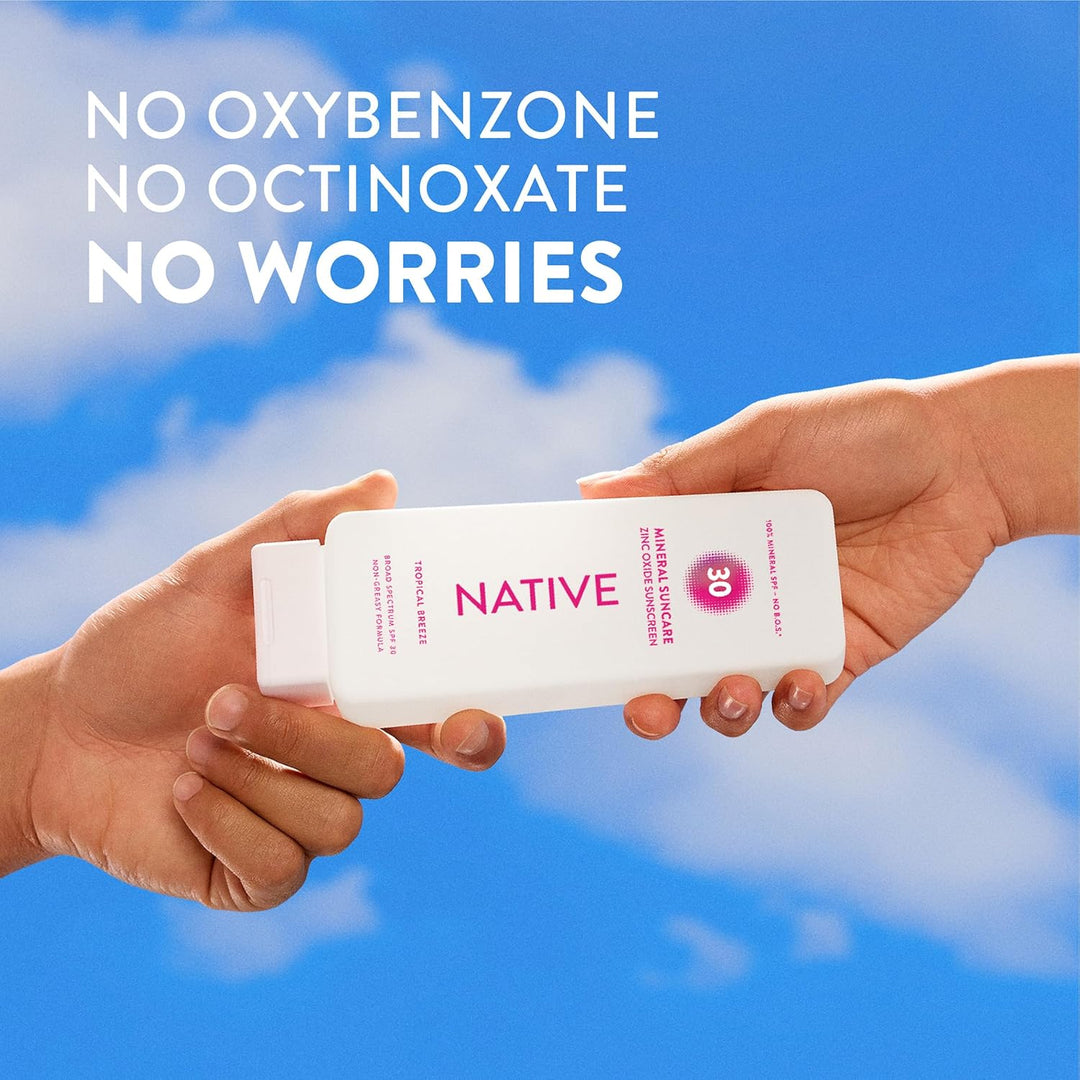 Native Loción de protección solar Tropical Breeze SPF 30, SPF 100%...