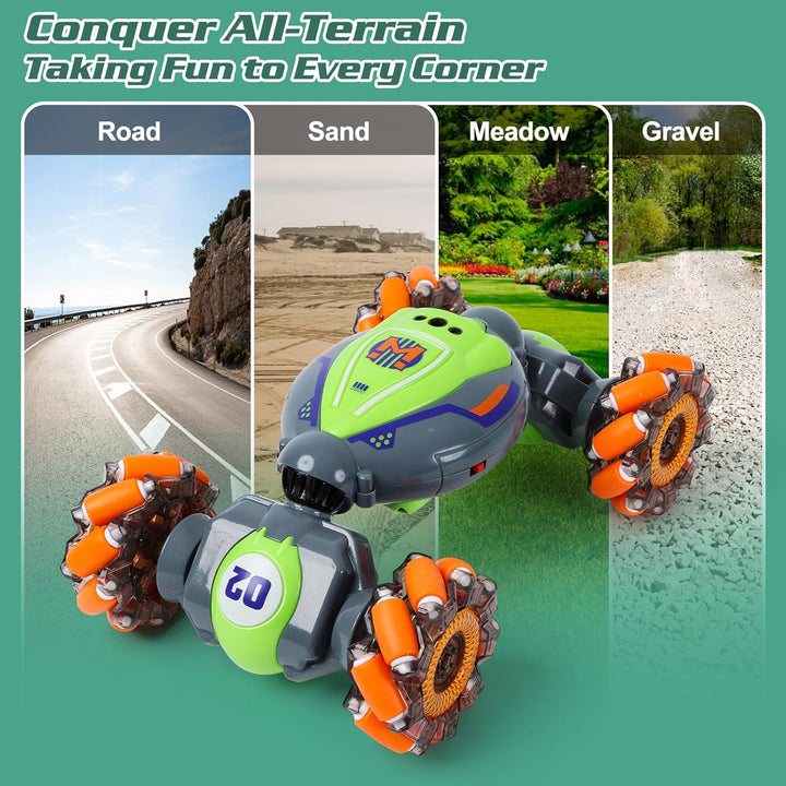 QXHOL Coche de Acrobacias RC con Detección de Gestos para Niños de...