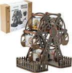 Rompecabezas de madera 3D DIY Ferris Wheel Kit modelo mecánico