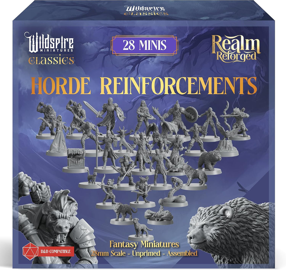 Horde Reinforcements - Set de Monstruos Clásicos DND Miniaturas a Granel sin