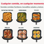 Dash Freidora de aire analógica pequeña infrarroja de 2.6 cuartos de galón – Mini freidora de aire compacta con revestimiento antiadherente de cerámica, ventana de visión, controles de marcación