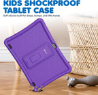 Contixo Paquete de tableta y reloj inteligente para niños de 10 pulgadas, Epic & Lingokids, tableta Android de aprendizaje para niños, 32 GB, reloj educativo con juegos, cámara, reproductor de música, alarma, papel tapiz personalizable, morado