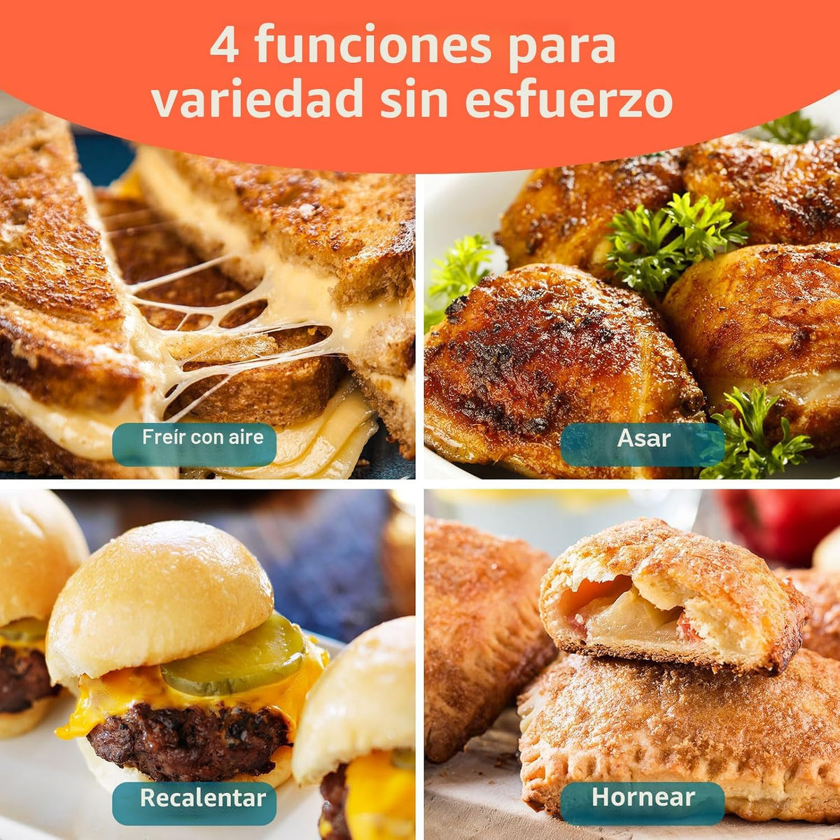 Cosori Lite - Freidora de aire pequeña de 2.1 cuartos de galón, revestimiento de cerámica, 4 en 1, 97% menos de aceite