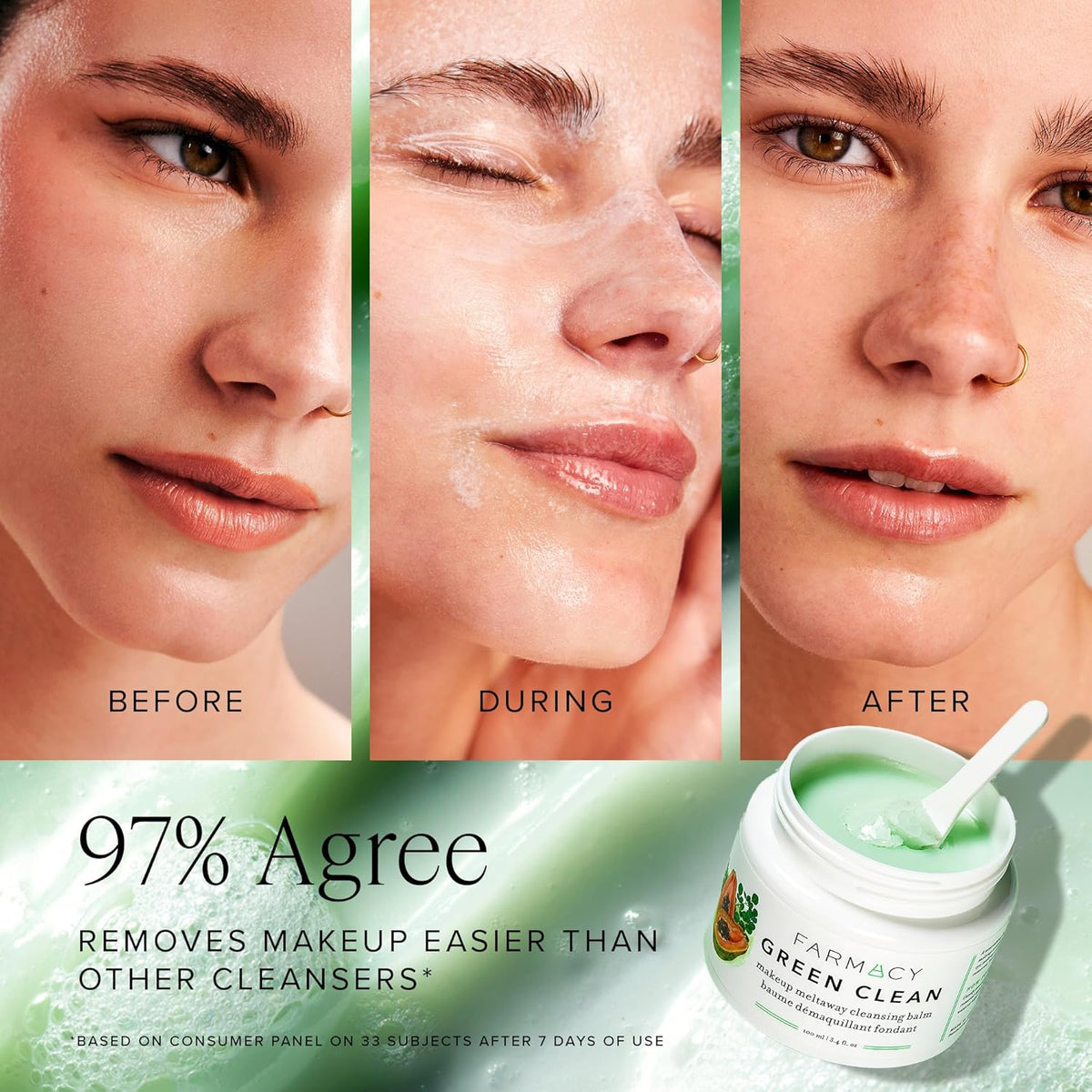 Farmacy Ceramide Face Moisturizer + Cleansing Balm Duo - Juego de c...