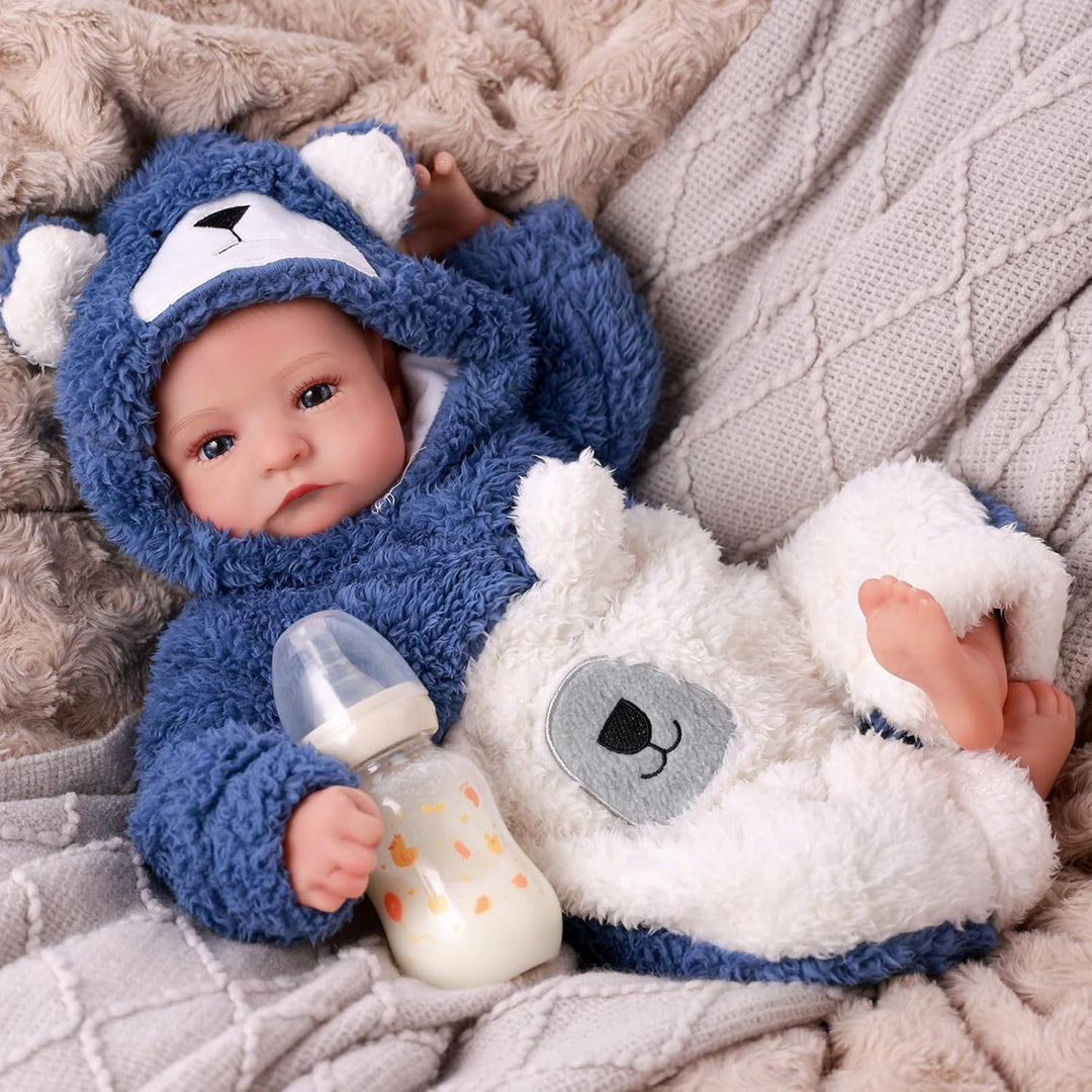 BABESIDE Muñecas Reborn de bebé realistas Niño - Aiden 17 Pulgadas...