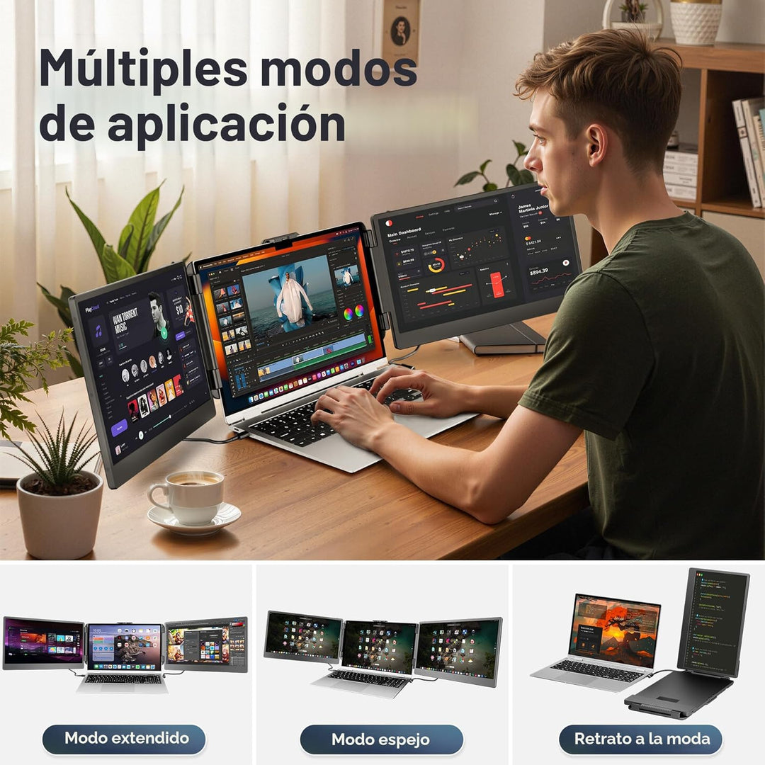 CIDETTY Extensor de pantalla para laptop, pantalla de monitor dual\...