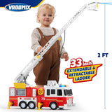 JOYIN Camión de bomberos extra grande para niños con