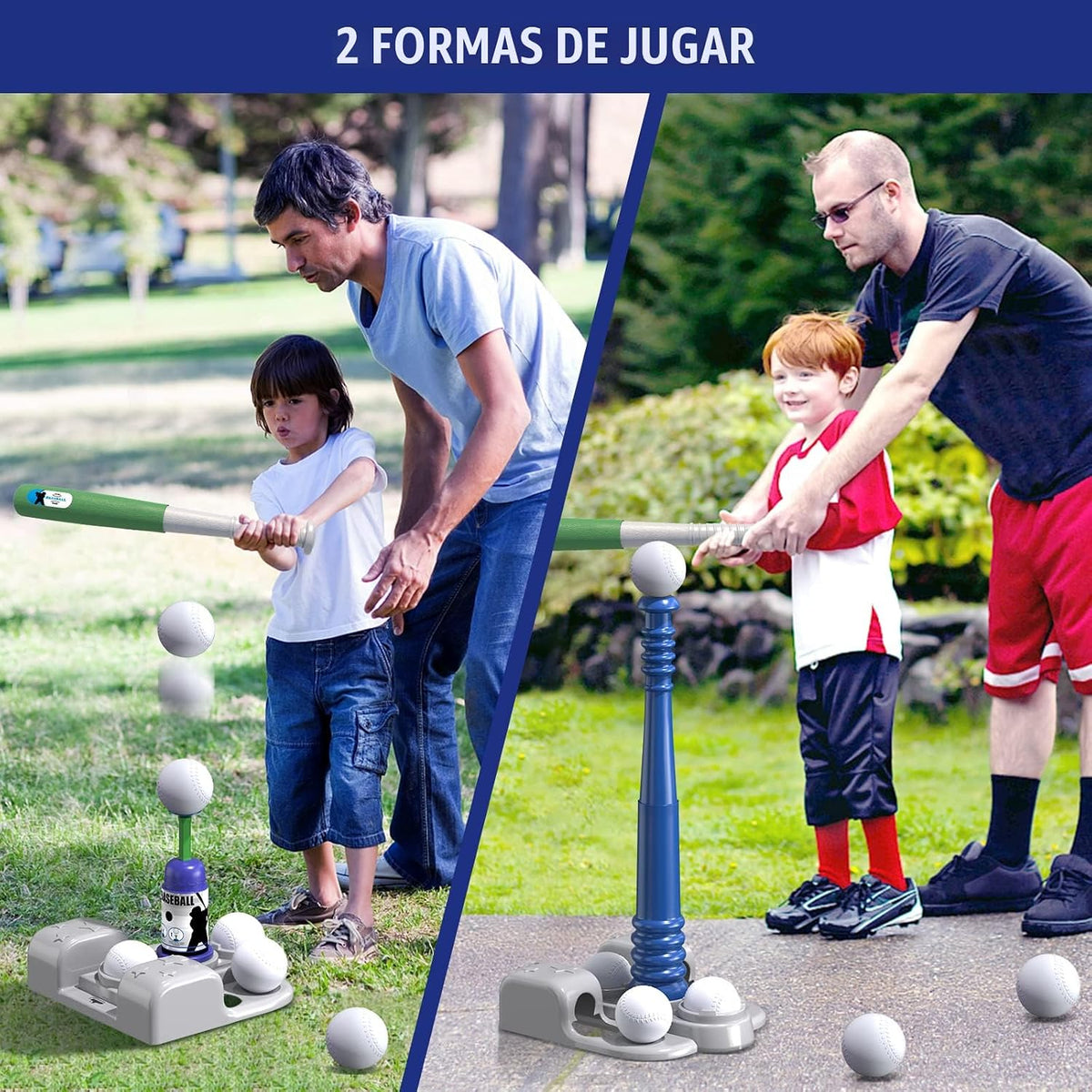QDRAGON 2 en 1 Juegos de Bolos Ball para niños con Máquina de Lanzamiento Automática