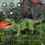 Sunrad Juguetes de dinosaurio con control remoto para niños de 3-5, 4-7, 8, Verde