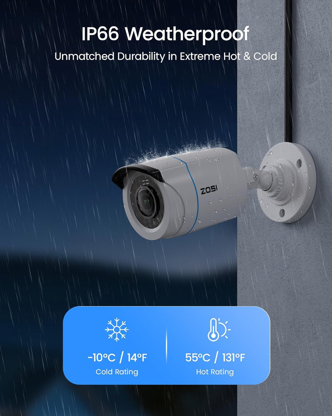 ZOSI H.265+ Sistema de cámara de seguridad de 16 canales con detecc...