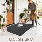 Amyracel Tapete para puerta delantera, 3 x 5 pies, resistente e impermeable