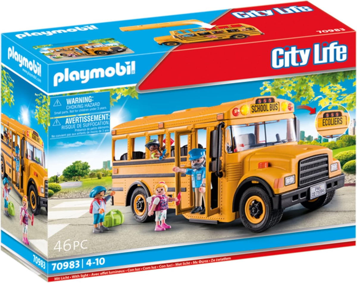 Playmobil Autobús escolar con accesorios y 4 figuras
