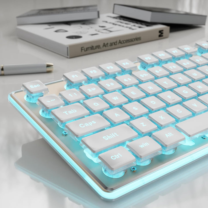 SEUNKWANG GX710S Teclados de Computadora Retroiluminados, Teclado U...