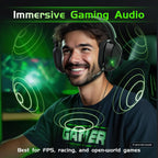 Gvyugke Auriculares Inalámbricos para Gaming para Xbox Series X/S, Xbox One, PS5 - Negro