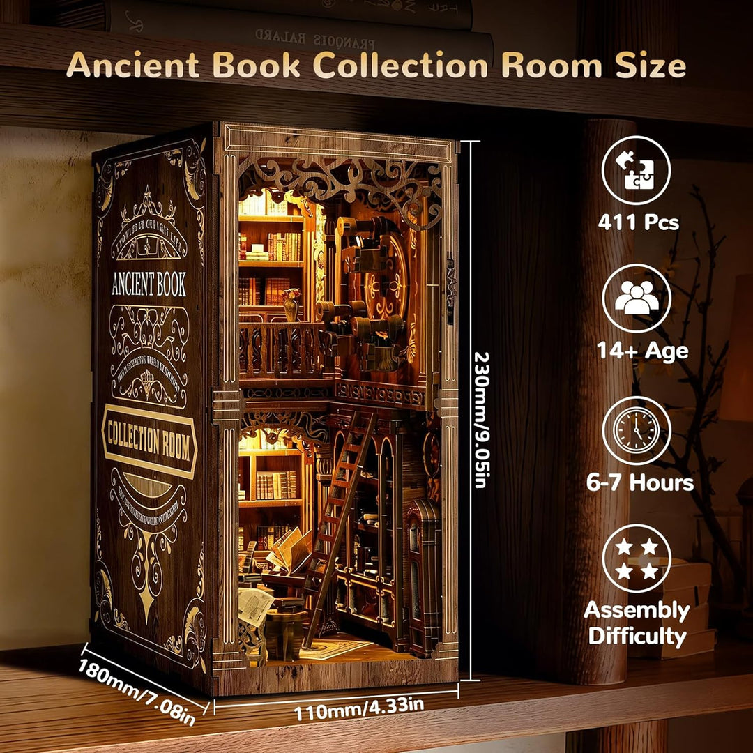 3DVASE Rincones de libros para adultos, kit de rincón de libros en...