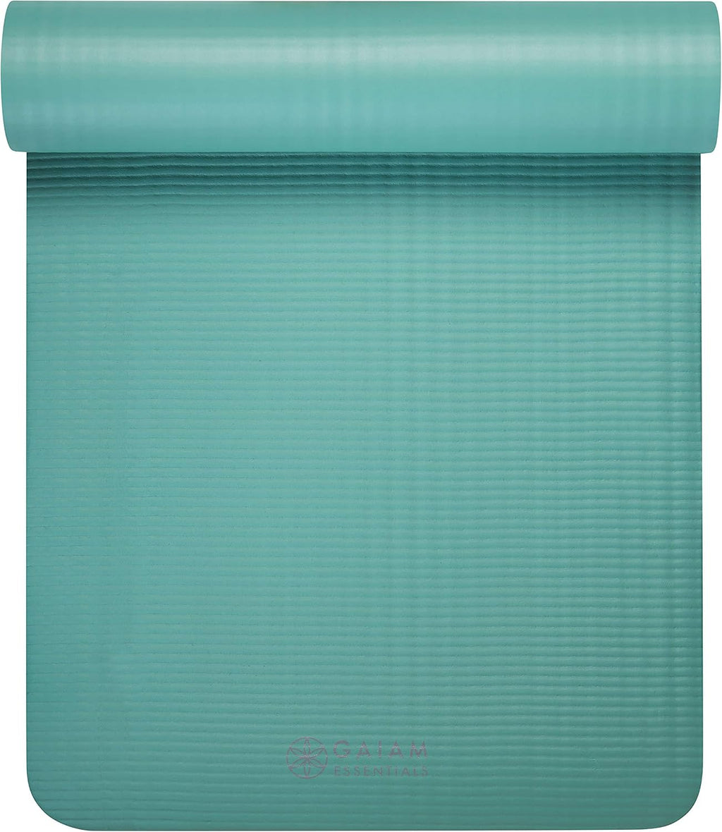 Gaiam Tapete de yoga grueso, esterilla de ejercicio y fitness con correa de