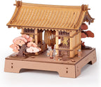 Rolife Kit de casa en miniatura Sakura japonés 3D rompecabezas de madera